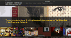 Desktop Screenshot of emergentartspace.org